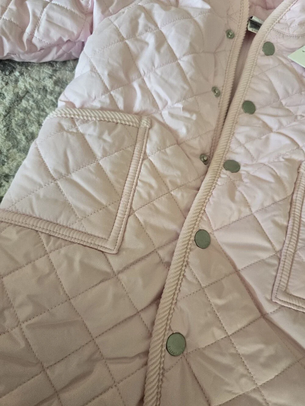 Ralph Lauren Light Pink Quilted Hooded snowsuit